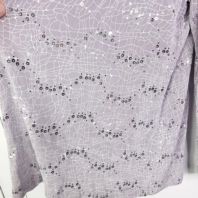 Alex Evenings Jacket Womens XL Mesh Sequin Overlay Lighter Formal Cardigan