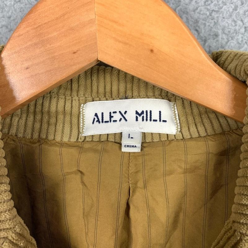 Alex Mill Blazer Jacket Womens Large Large Tan Corduroy Single Button Cotton