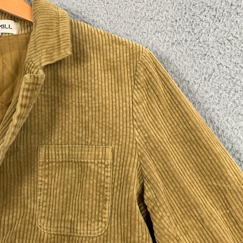 Alex Mill Blazer Jacket Womens Large Large Tan Corduroy Single Button Cotton