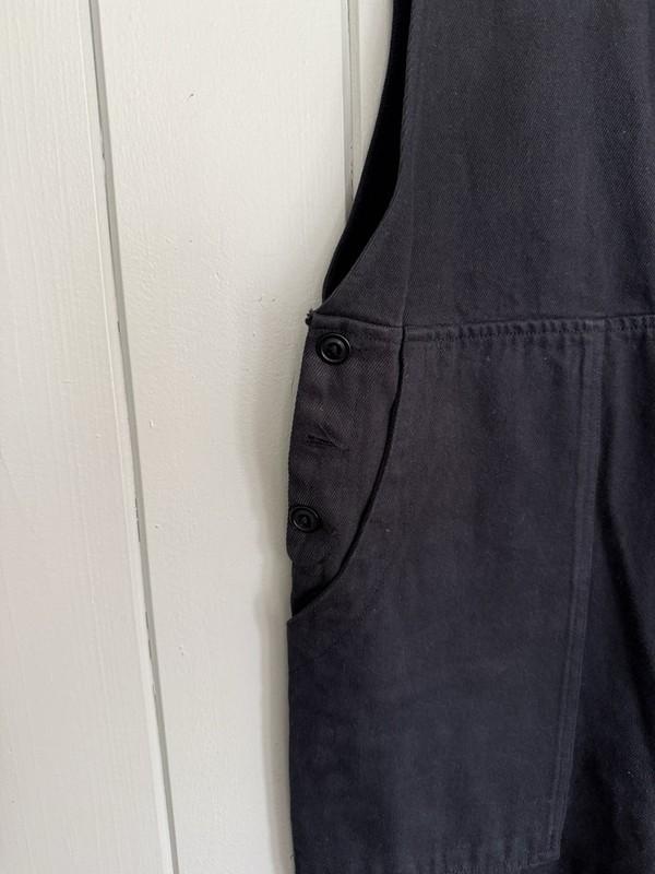Alex Mill Denim Jumpsuit Overalls M Medium Black 100% Cotton FLAW