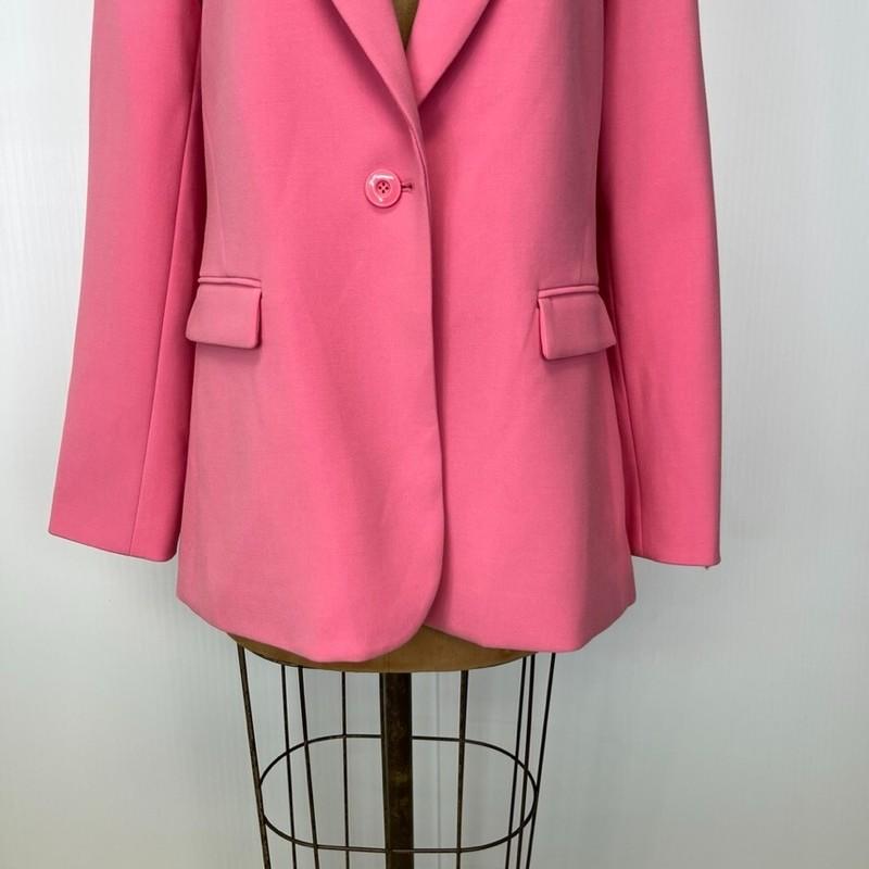 Alice + Olivia Blazer Women 12 Lapel Jacket Single Vent Work Barbie Core Ex