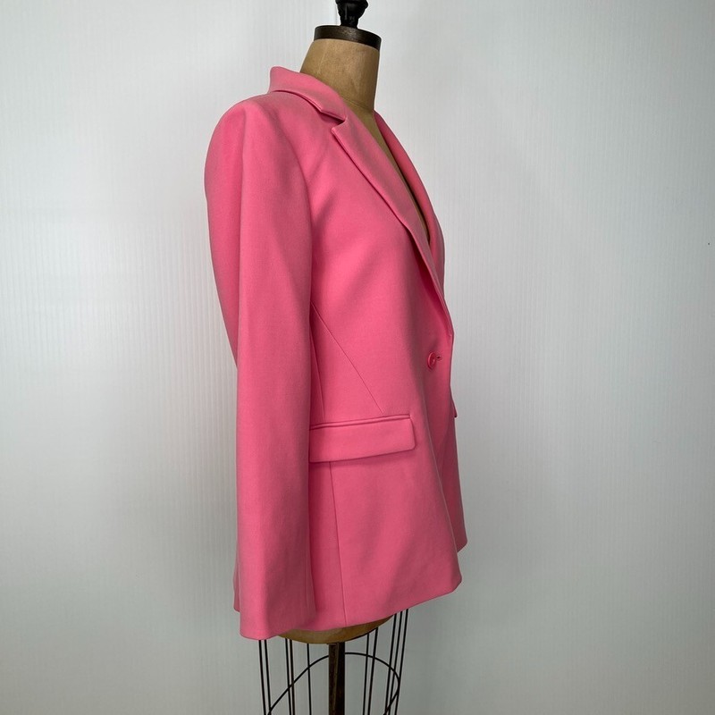 Alice + Olivia Blazer Women 12 Lapel Jacket Single Vent Work Barbie Core Ex