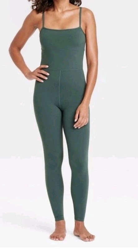 All in Motion Size XL Dark Green Everyday Soft Active Sport Bodysuit pants Gym
