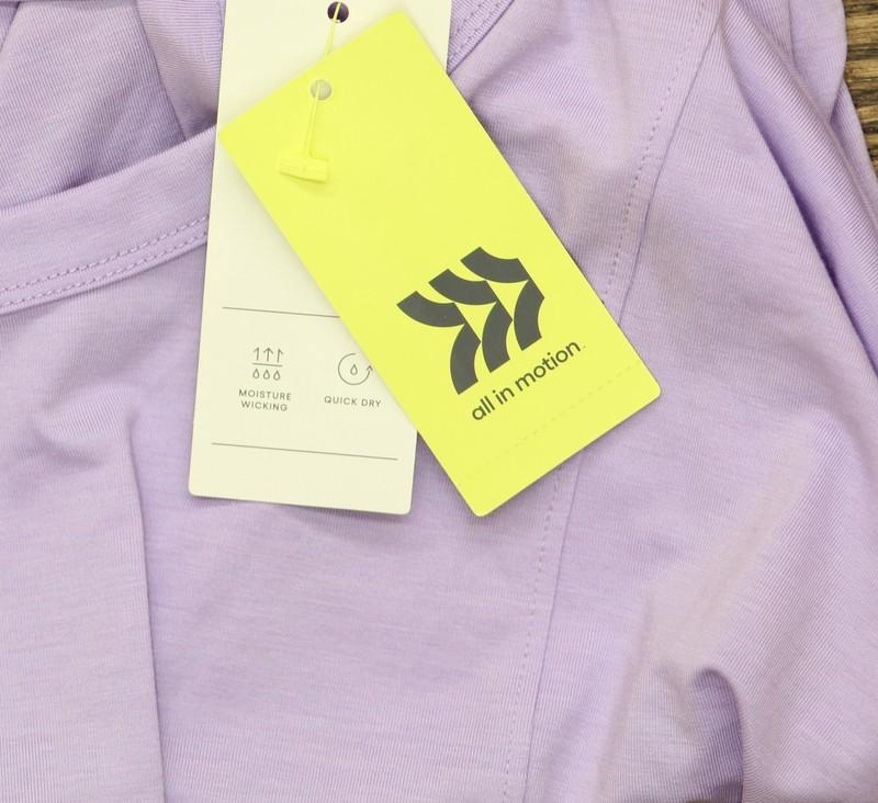 All In Motion Womens Leggings-Friendly Long Sleeve Top 90612561 Light Purple S
