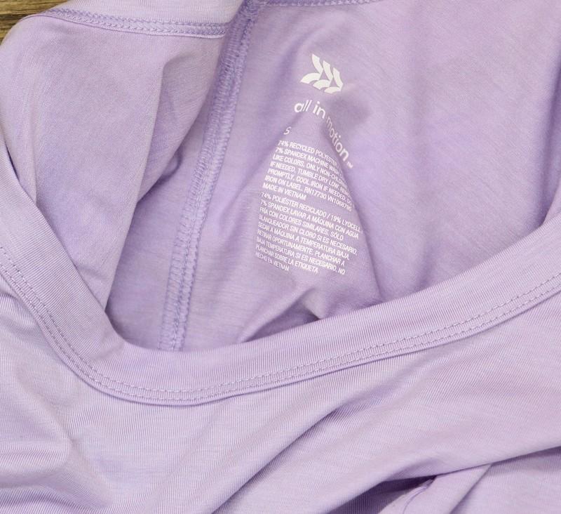 All In Motion Womens Leggings-Friendly Long Sleeve Top 90612561 Light Purple S