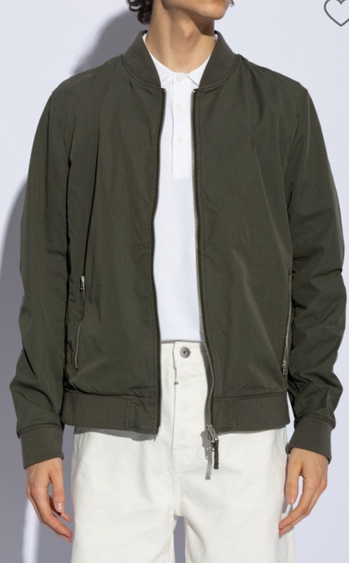 Allsaints Men’s Khaki Bomber Bassetti Lightweight Jacket. Size Large