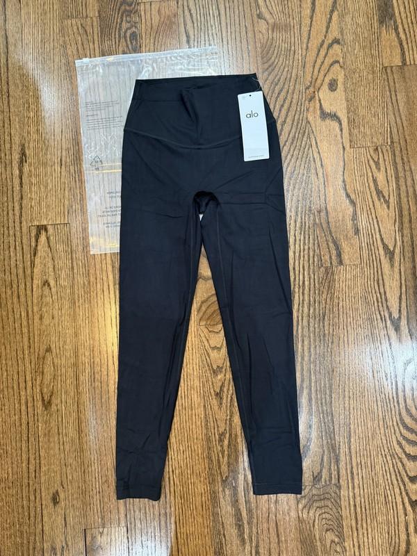 ALO Yoga High Waist Alosoft Leggings Black - Size - M