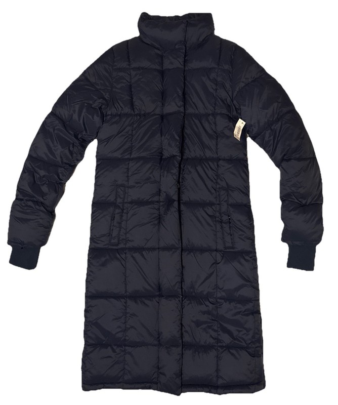 Amazon Essentials Women's Oversized Long Puffer Jacket Navy Size XS NWT X-Small