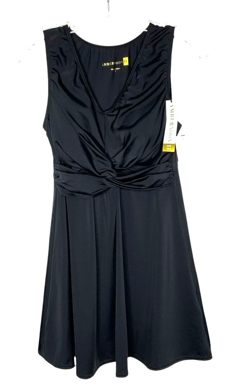 AmberNoon II by Dr. Erum Ilyas UPF50 Swim Dress 2-Piece - Navy Blue - Size 6 NWT