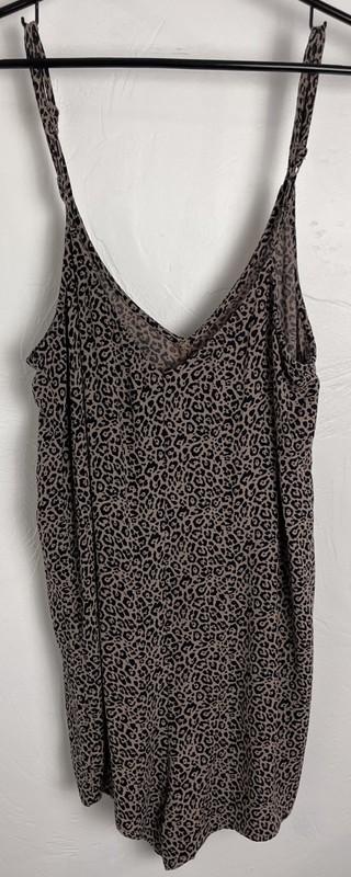 American Eagle Romper Spaghetti Strap Leopard Print Size M