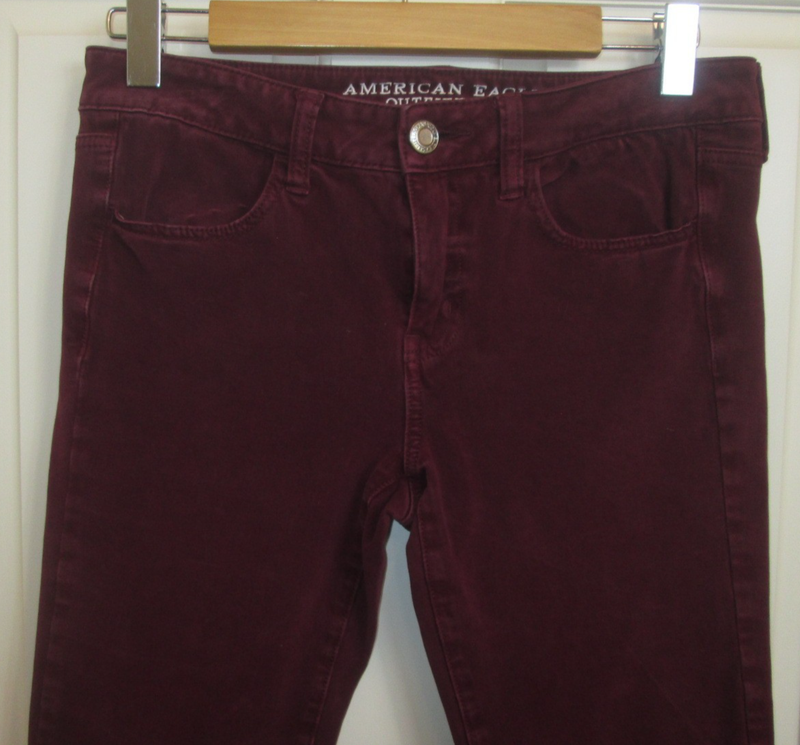 American Eagle Wine Jegging Womens 8 31x26 Pockets 360 Super Stretch 59-35021