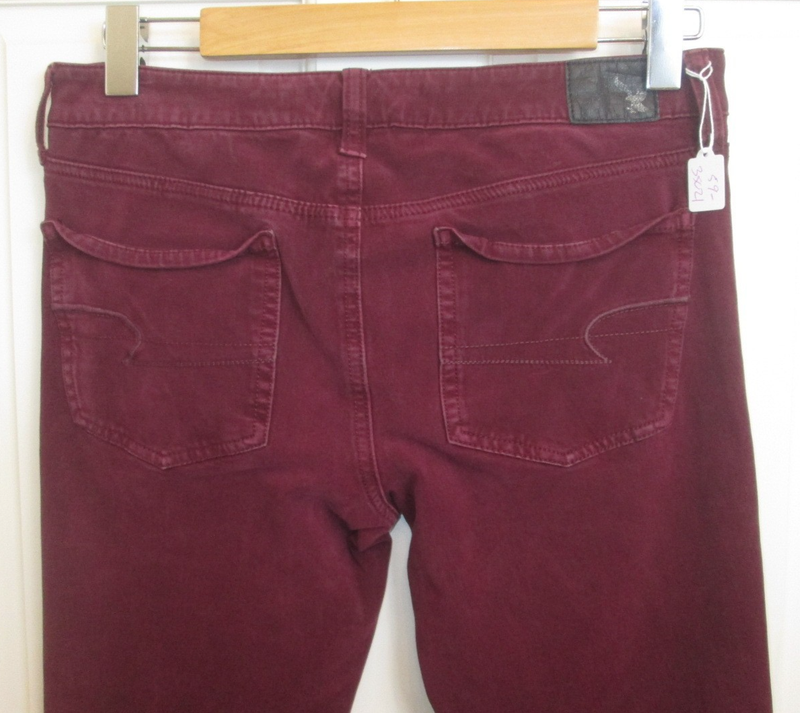 American Eagle Wine Jegging Womens 8 31x26 Pockets 360 Super Stretch 59-35021