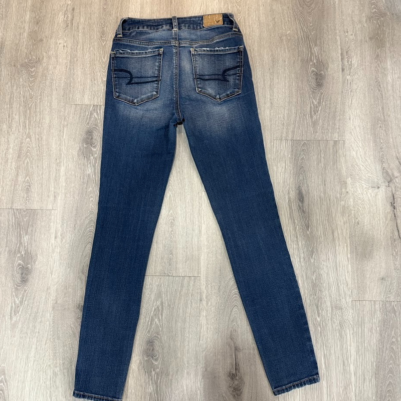 American Eagle Women’s High Rise Jegging Size 0 Short Super Stretch Denim
