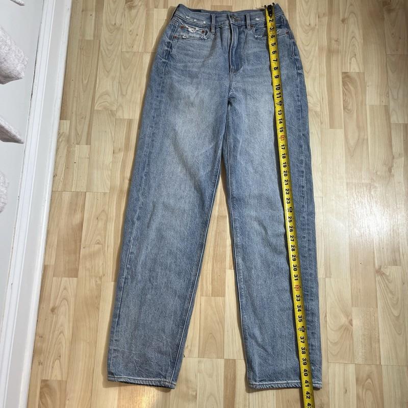 American Eagle Womens Light Wash High Waisted Baggy Jeans Size 0