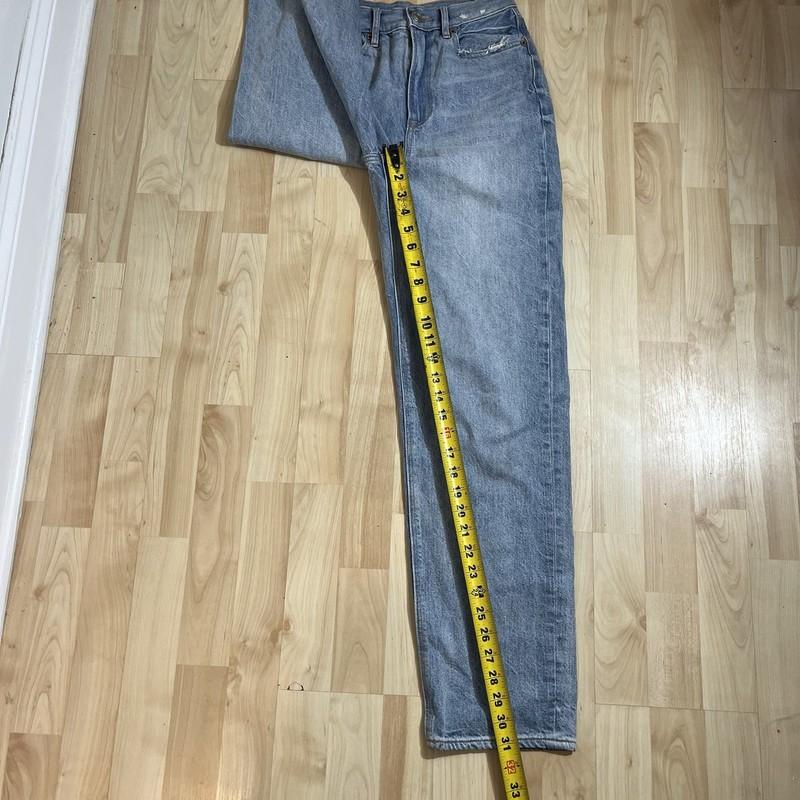 American Eagle Womens Light Wash High Waisted Baggy Jeans Size 0