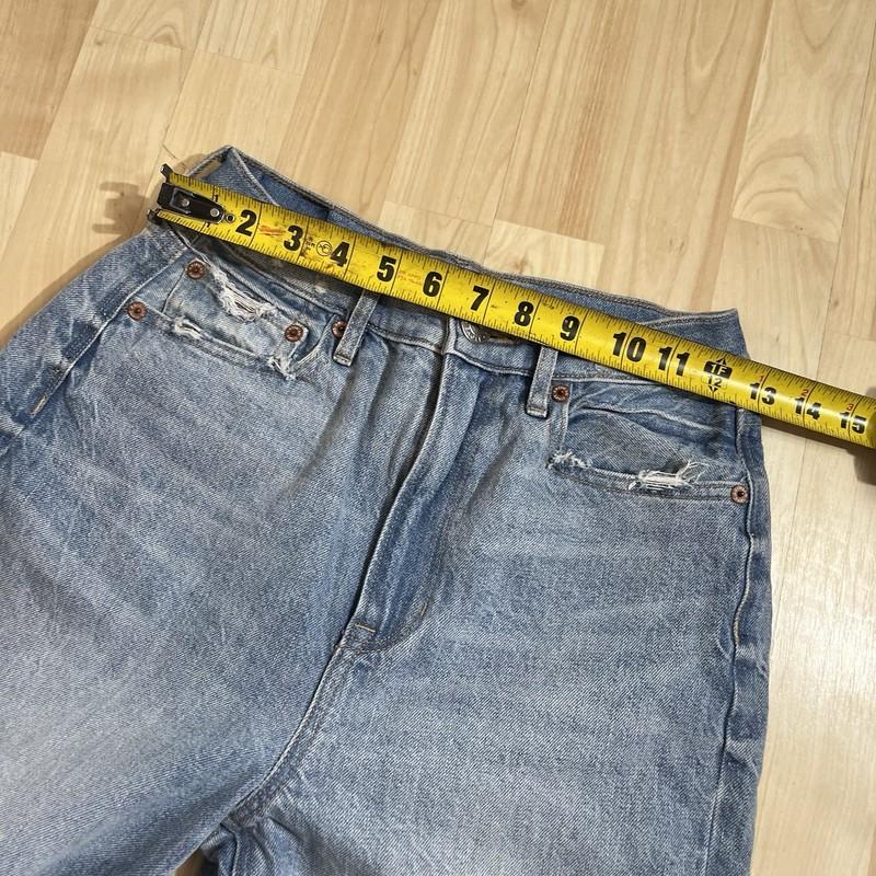 American Eagle Womens Light Wash High Waisted Baggy Jeans Size 0