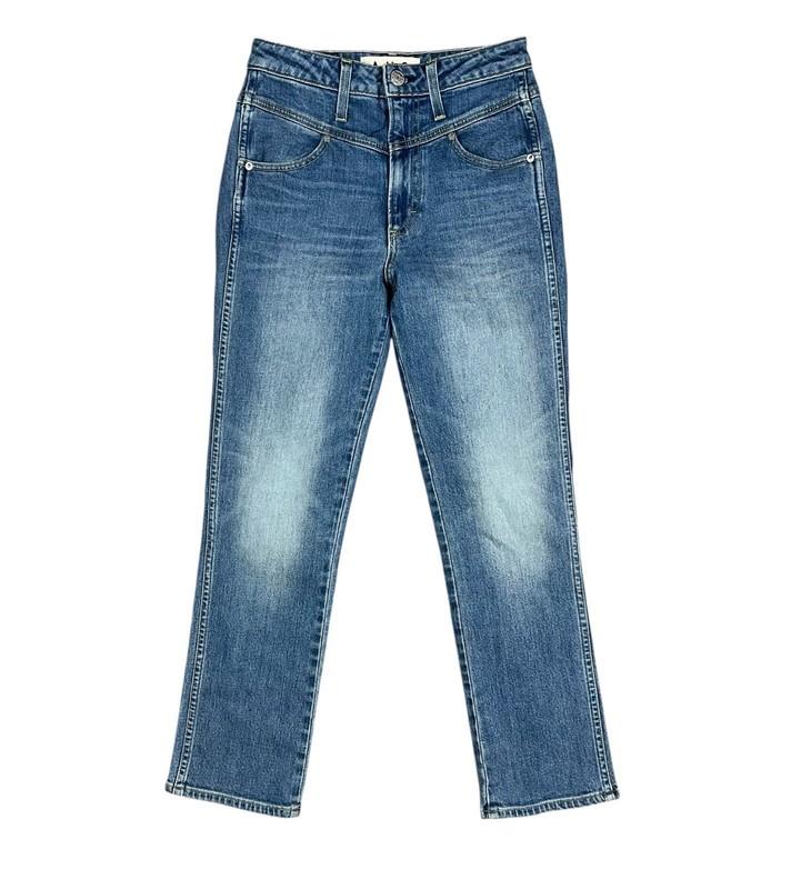 Amo Freja Denim Ankle Jeans Medium Vintage Front Yoke High Rise Women's Size 26