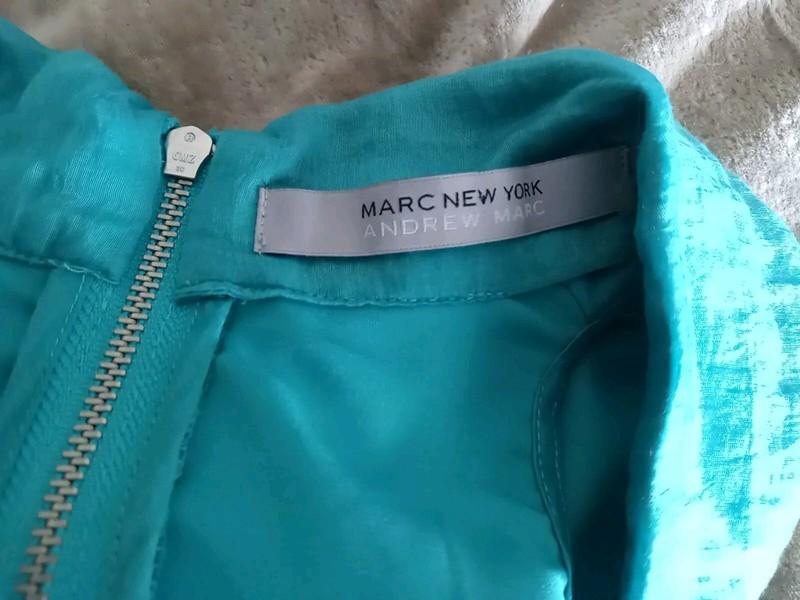 Andrew Marc Mark New York 50's Retro Style Turquoise Dress Sz 2