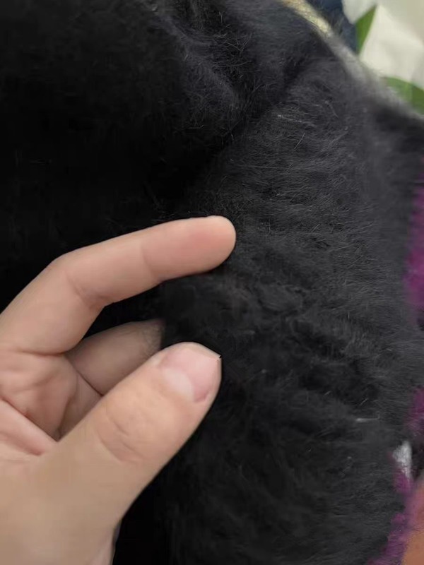 Angora Sweater Blended Jumper Fuzzy Soft Turtleneck Pullover Cropped