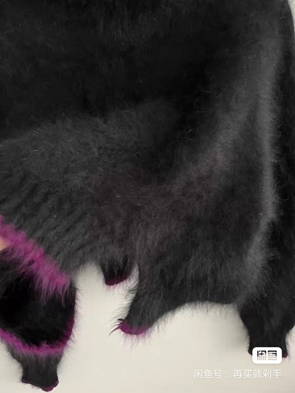 Angora Sweater Blended Jumper Fuzzy Soft Turtleneck Pullover Cropped