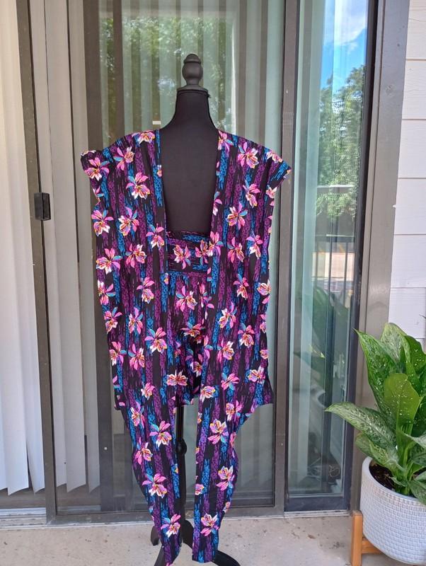 Ankara African Print Short Jumpsuit Size M - L
