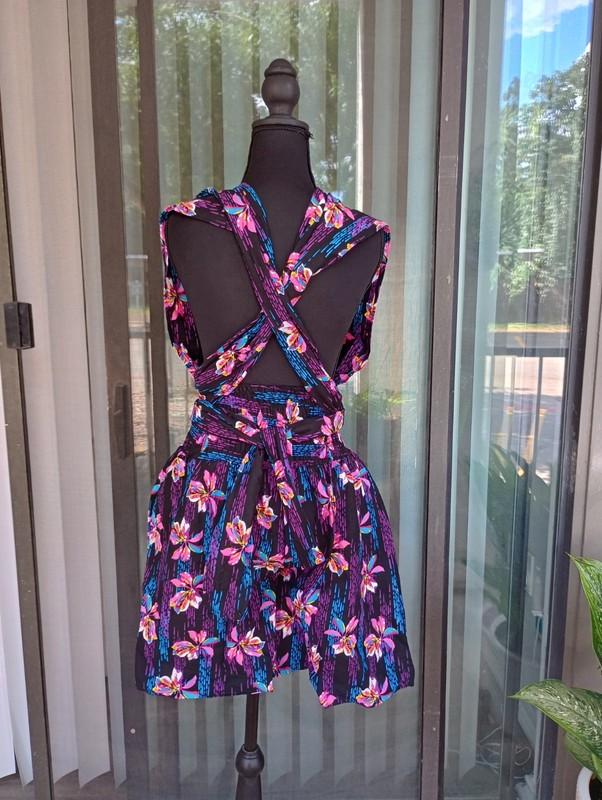 Ankara African Print Short Jumpsuit Size M - L