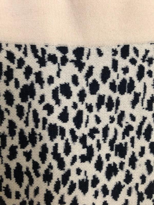 Ann Taylor Leopard Sweater Skirt Elastic Waist Size M Nwt