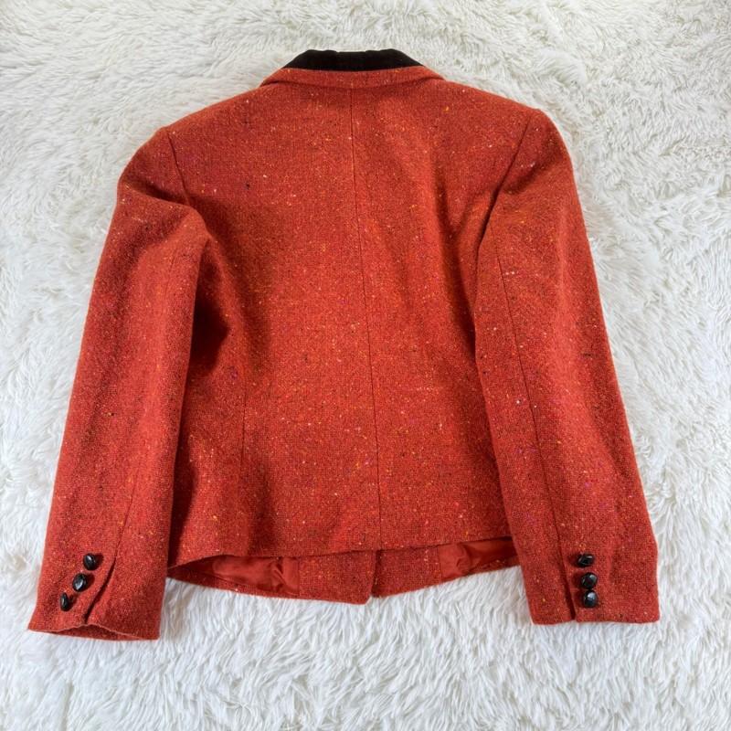 Ann Taylor Wool Velvet Trim Blazer Size 10 Academia Preppy Vintage Corpcore Fall