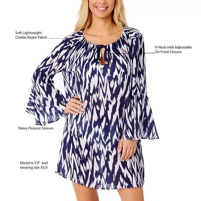Anne Cole Limited Edition Women's Swim Cover-Up Size M/L Navy