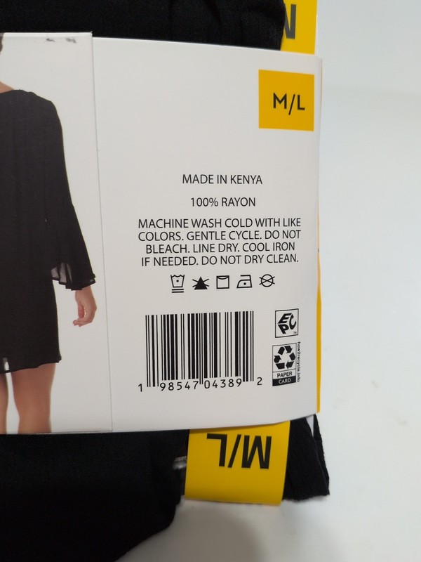 Anne Cole Limited Edition Women's Swim Cover-Up-Size M/L Black NWT