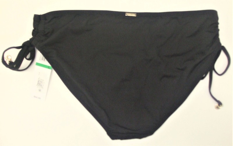 Anne Cole Womens Side Tie Hipster Bikini Swim Bottom Black Size L A10063