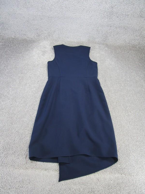 Anthropologie 4C Bodycon Dress Womens 2 Blue Sleeveless Side Front Zip