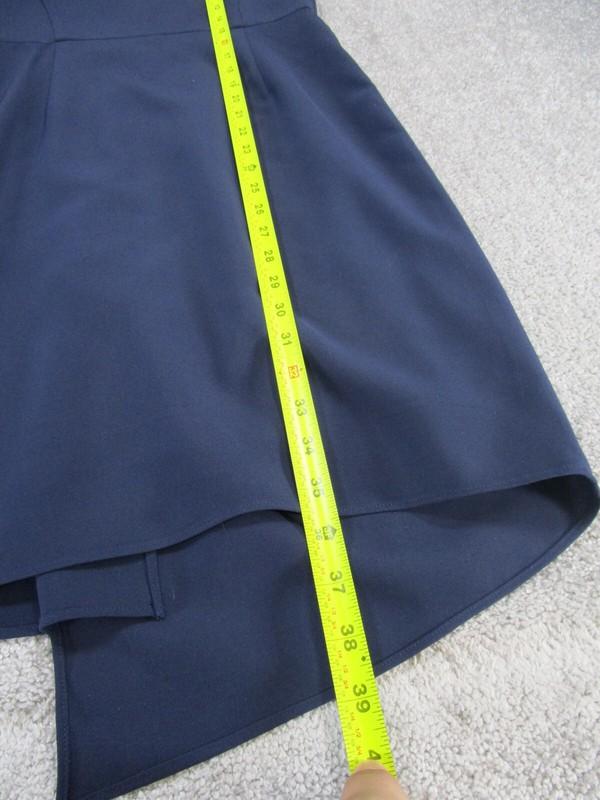 Anthropologie 4C Bodycon Dress Womens 2 Blue Sleeveless Side Front Zip