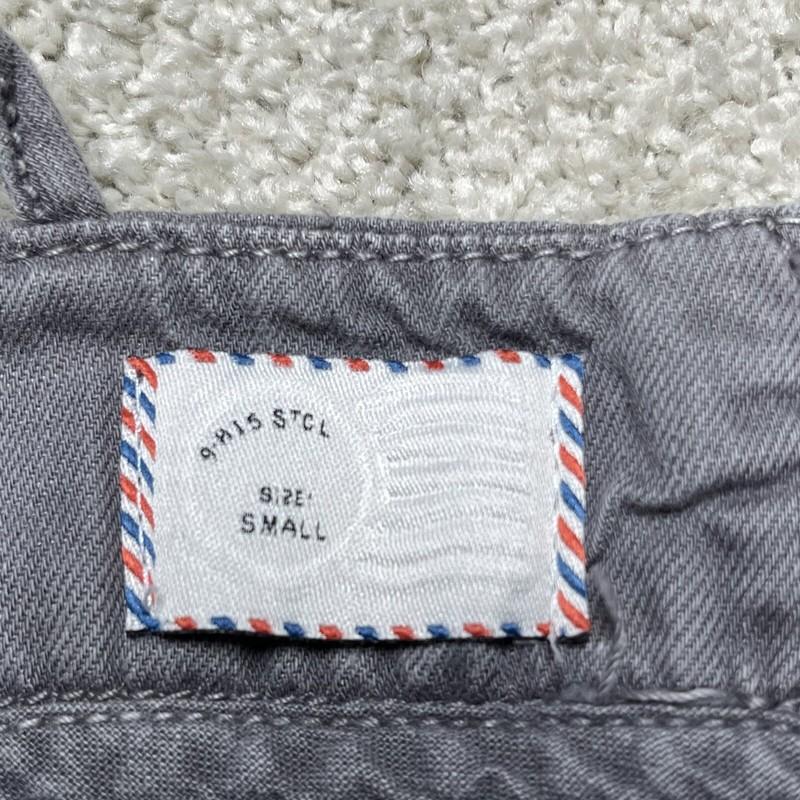 Anthropologie Equinox Postmark Linen Jumpsuit Women Small Tank Top Gray Overalls