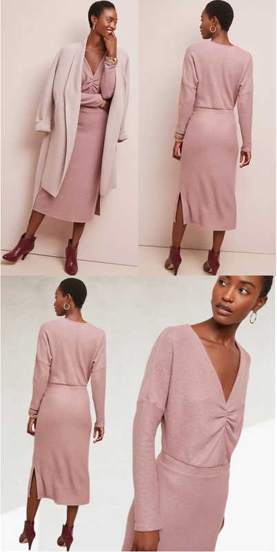 Anthropologie Eri + Ali Winter Splendor Soft Dress
