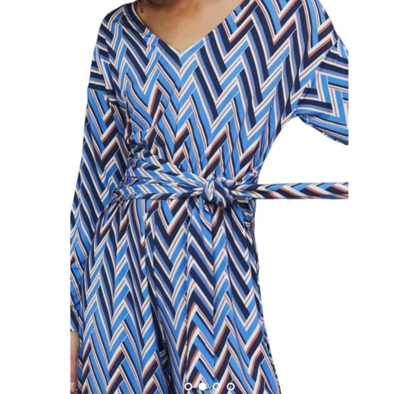 Anthropologie Jumpsuit Women XS Navy Marin Wide Leg V Neck Tie Back Sz S NEW