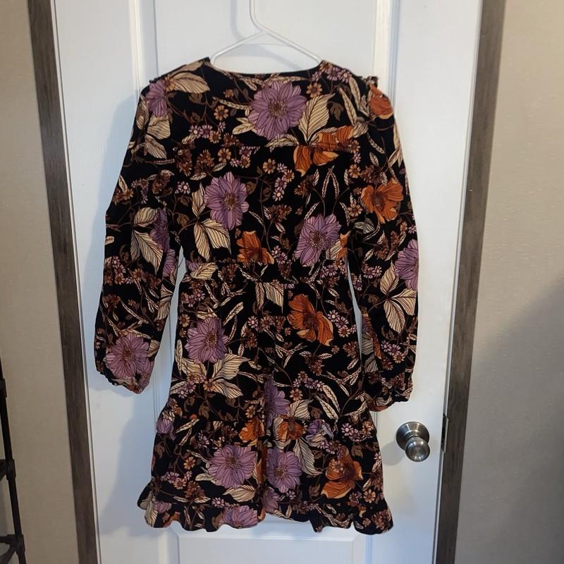 Anthropologie Pilcro Tiered Corduroy Dress Ruffle Floral Cord Mini Size XXS