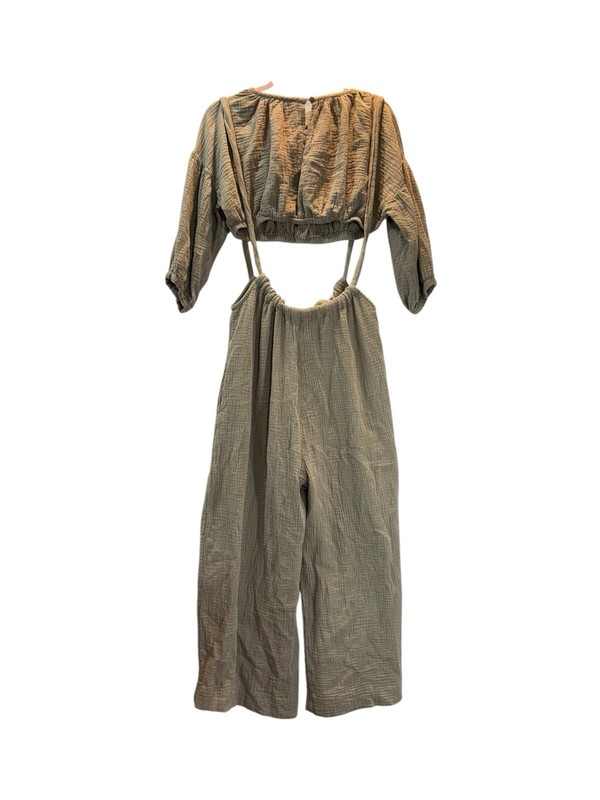 Anthropology Mable Elora Crop Top Baggy Pants Set Size Small $110