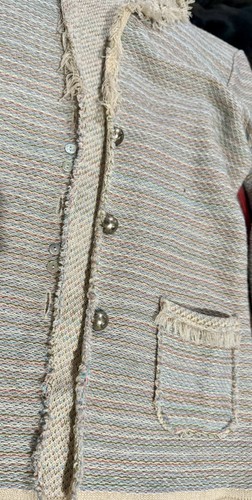 Antonio Melani Italy Women’s Size Small Sweater Cardigan Cream Buttons Pockets