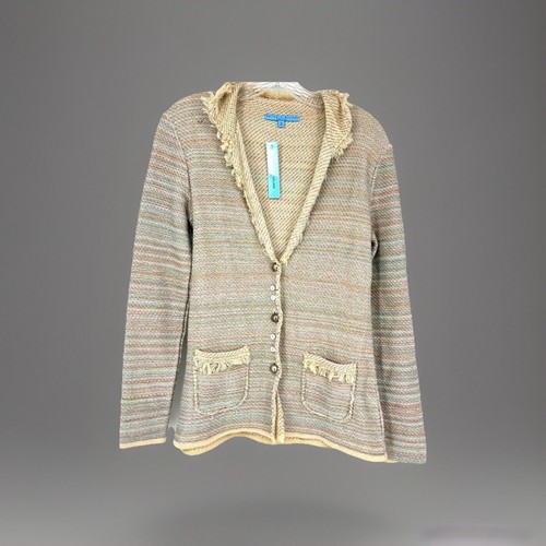 Antonio Melani Italy Women’s Size Small Sweater Cardigan Cream Buttons Pockets