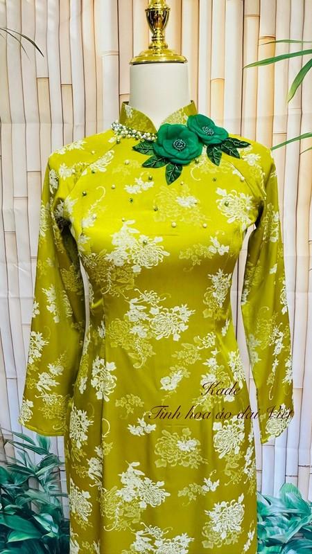 Ao Dai Traditional Vietnamese Long Dress For Women - With Pants