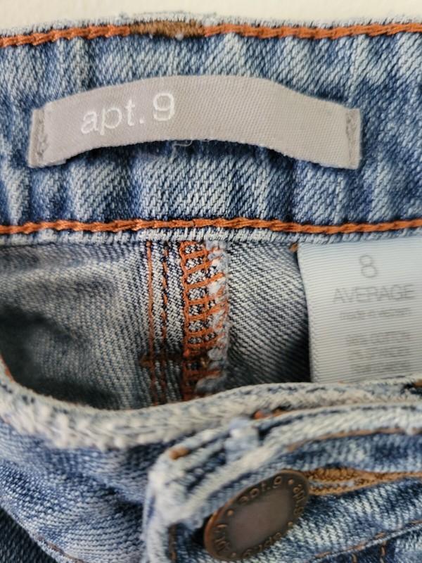 Apt. 9 Women's Mid Rise Stonewashed Bootcut Jeans Size 8