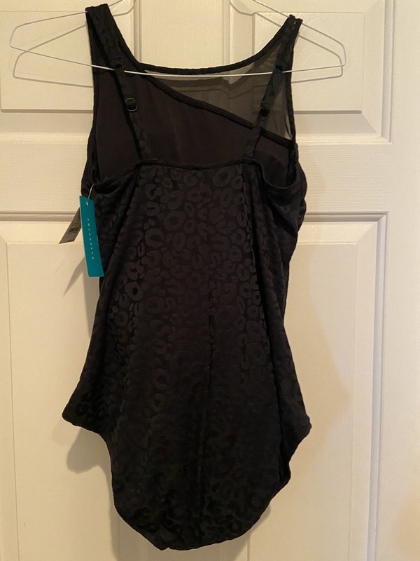 Aqua Green Brand Swimsuit Black One Piece Size XL (16/18)