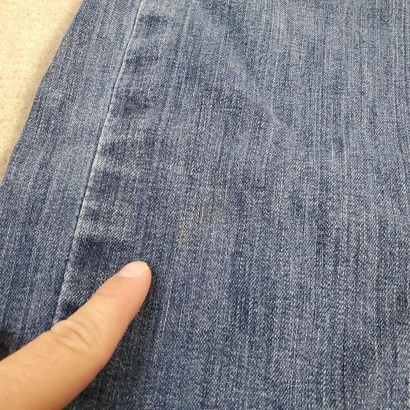 Ariat Real Denim Jeans Womens 34 L Blue Boot Cut Faded Medium Wash Rodeo READ