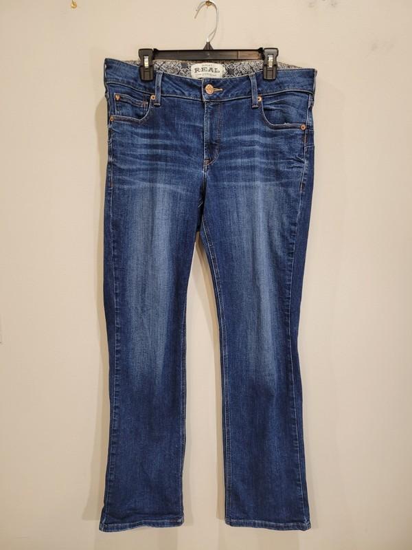 Ariat REAL Denim Jeans Womens Size 33R (36 x 33) Candace Straight