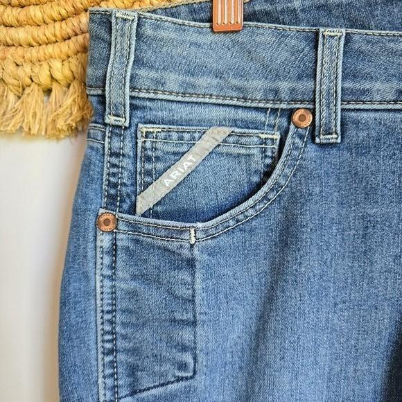 Ariat Rebar Womens Mid Rise Bootcut Cargo Pocket Riveter Jeans Size 30 Short