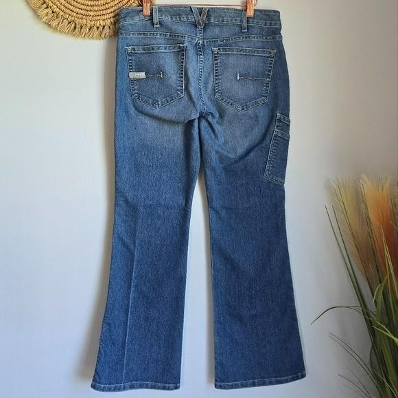 Ariat Rebar Womens Mid Rise Bootcut Cargo Pocket Riveter Jeans Size 30 Short