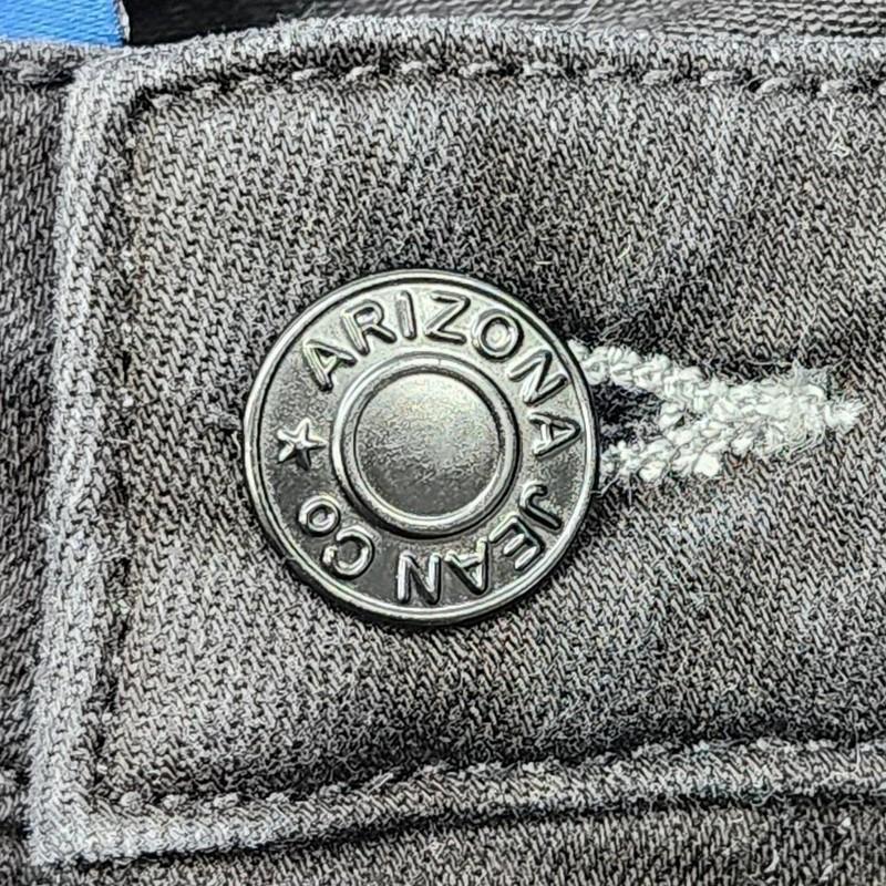 Arizona Jean Co Jeans Womens 7 Juniors Black Distressed Ripped High Rise Jegging