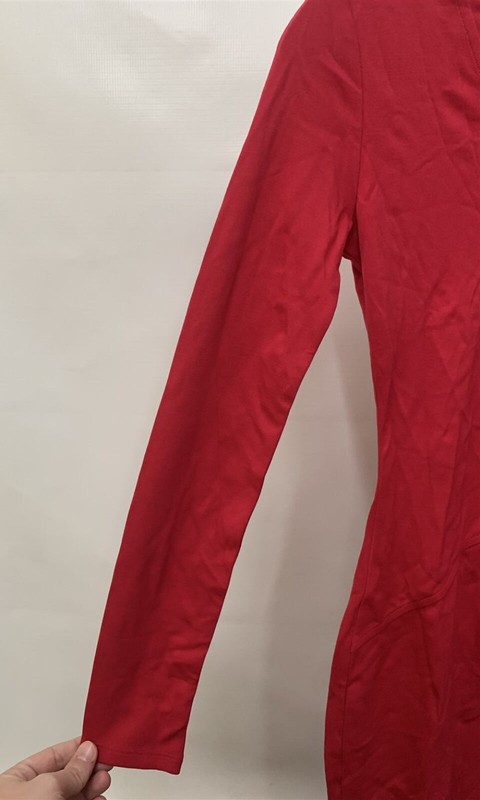 Armani Exchange Women's Red Long Sleeve Zip Up Bodycon Dress Choose Size