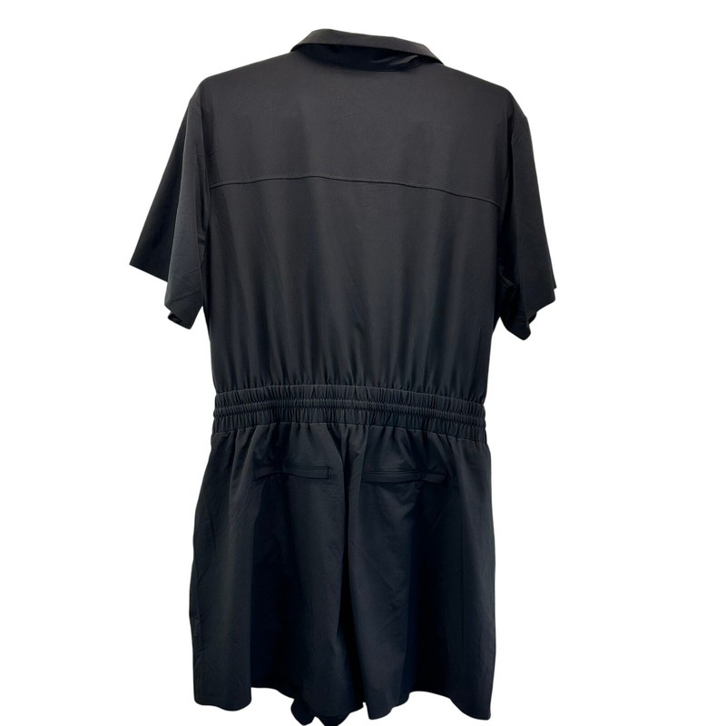 Athleta Avenue Romper Black Large Travel Vacation